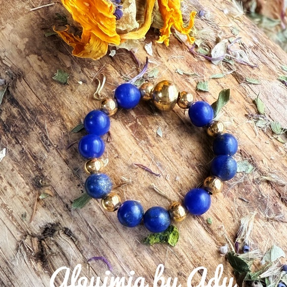 Lapis lazuli gold ring - Picture 2 of 2